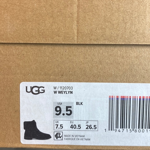 🍁UGG🍁 BLACK WEYLYN BLACK BOOTS - Picture 11 of 11